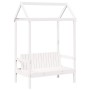 Banco con techo madera maciza de pino blanco 117,5x70x176,5 cm