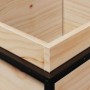 Jardinera de madera maciza de pino 100x40x50 cm