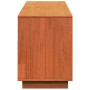 Mueble de TV madera maciza de pino marrón cera 140x37x50 cm