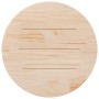 Tablero de mesa redondo madera maciza de pino marrón Ø80x2,5 cm