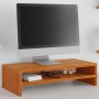 Soporte de monitor madera maciza pino marrón cera 50x24x13 cm en Muebles TV | Comprar online en Foro24
