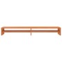 Soporte de monitor madera maciza pino marrón cera 100x24x13 cm