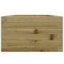 Jardinera de madera de pino impregnada 40x40x23 cm en Maceteros y jardineras | Comprar online en Foro24
