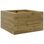 Jardinera de madera de pino impregnada 40x40x23 cm en Maceteros y jardineras | Comprar online en Foro24