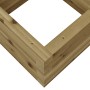 Jardinera de madera de pino impregnada 40x40x23 cm en Maceteros y jardineras | Comprar online en Foro24