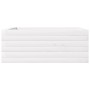 Jardinera de madera maciza de pino blanca 60x60x23 cm