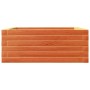 Jardinera de madera maciza pino marrón cera 60x60x23 cm en Maceteros y jardineras | Comprar online en Foro24