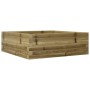 Jardinera de madera de pino impregnada 70x70x23 cm en Maceteros y jardineras | Comprar online en Foro24