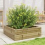 Jardinera de madera de pino impregnada 70x70x23 cm en Maceteros y jardineras | Comprar online en Foro24