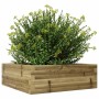 Jardinera de madera de pino impregnada 70x70x23 cm en Maceteros y jardineras | Comprar online en Foro24