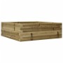Jardinera de madera de pino impregnada 70x70x23 cm en Maceteros y jardineras | Comprar online en Foro24