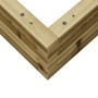 Jardinera de madera de pino impregnada 70x70x23 cm en Maceteros y jardineras | Comprar online en Foro24