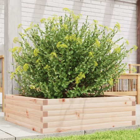 Jardinera de madera maciza de pino 80x80x23 cm