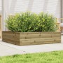 Jardinera de madera de pino impregnada 90x90x23 cm en Maceteros y jardineras | Comprar online en Foro24