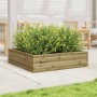 Jardinera de madera de pino impregnada 90x90x23 cm en Maceteros y jardineras | Comprar online en Foro24
