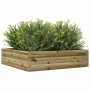Jardinera de madera de pino impregnada 90x90x23 cm en Maceteros y jardineras | Comprar online en Foro24