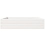 Jardinera madera maciza de pino blanco 100x100x23 cm