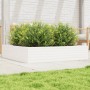Jardinera de madera maciza de pino blanca 110x110x23 cm