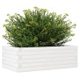 Jardinera de madera maciza de pino blanca 70x40x23 cm en Maceteros y jardineras | Comprar online en Foro24