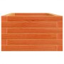 Jardinera de madera maciza pino marrón cera 90x40x23 cm
