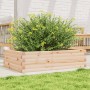 Jardinera de madera maciza de pino 90x60x23 cm