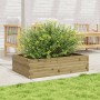 Jardinera de madera de pino impregnada 90x60x23 cm en Maceteros y jardineras | Comprar online en Foro24