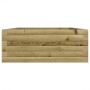 Jardinera de madera de pino impregnada 90x60x23 cm en Maceteros y jardineras | Comprar online en Foro24