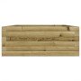 Jardinera de madera de pino impregnada 90x60x23 cm