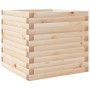 Jardinera de madera maciza de pino 50x50x45,5 cm