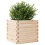 Jardinera de madera maciza de pino 50x50x45,5 cm