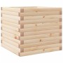 Jardinera de madera maciza de pino 50x50x45,5 cm