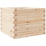 Jardinera de madera maciza de pino 60x60x45,5 cm