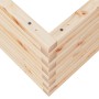 Jardinera de madera maciza de pino 60x60x45,5 cm