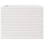Jardinera de madera maciza de pino blanco 60x60x45,5 cm