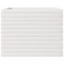 Jardinera de madera maciza de pino blanco 60x60x45,5 cm