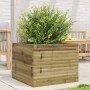 Jardinera de madera de pino impregnada 60x60x45,5 cm en Maceteros y jardineras | Comprar online en Foro24