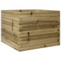 Jardinera de madera de pino impregnada 60x60x45,5 cm en Maceteros y jardineras | Comprar online en Foro24