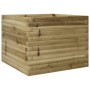 Jardinera de madera de pino impregnada 60x60x45,5 cm en Maceteros y jardineras | Comprar online en Foro24