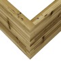 Jardinera de madera de pino impregnada 60x60x45,5 cm en Maceteros y jardineras | Comprar online en Foro24