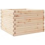 Jardinera de madera maciza de pino 70x70x45,5 cm