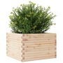Jardinera de madera maciza de pino 70x70x45,5 cm
