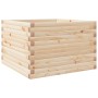 Jardinera de madera maciza de pino 70x70x45,5 cm