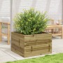 Jardinera de madera de pino impregnada 70x70x45,5 cm