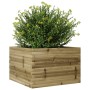 Jardinera de madera de pino impregnada 70x70x45,5 cm