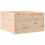 Jardinera madera maciza de pino 80x80x45,5 cm en Maceteros y jardineras | Comprar online en Foro24