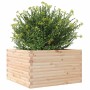 Jardinera madera maciza de pino 80x80x45,5 cm en Maceteros y jardineras | Comprar online en Foro24