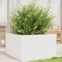 Jardinera madera maciza de pino blanco 80x80x45,5 cm