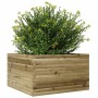 Jardinera de madera de pino impregnada 80x80x45,5 cm