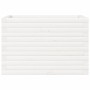 Jardinera de madera maciza de pino blanco 70x40x45,5 cm en Maceteros y jardineras | Comprar online en Foro24
