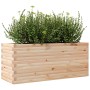 Jardinera de madera maciza de pino 110x40x45,5 cm